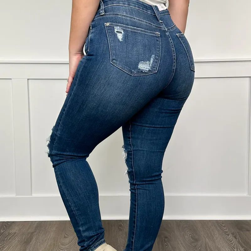 🎁 Hot Sale 49% OFF 🔥Women's High-Waisted Cutout Denim Jeans