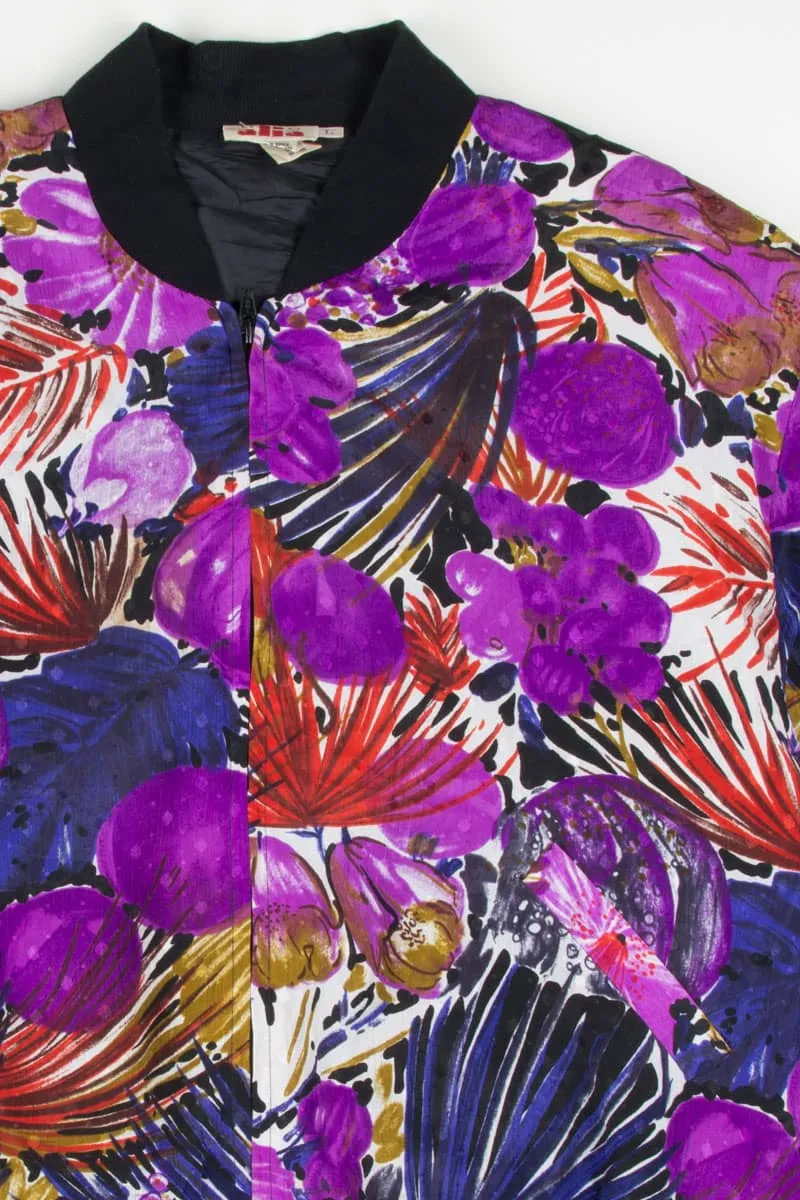 90s Floral Bomber Jacket 18910