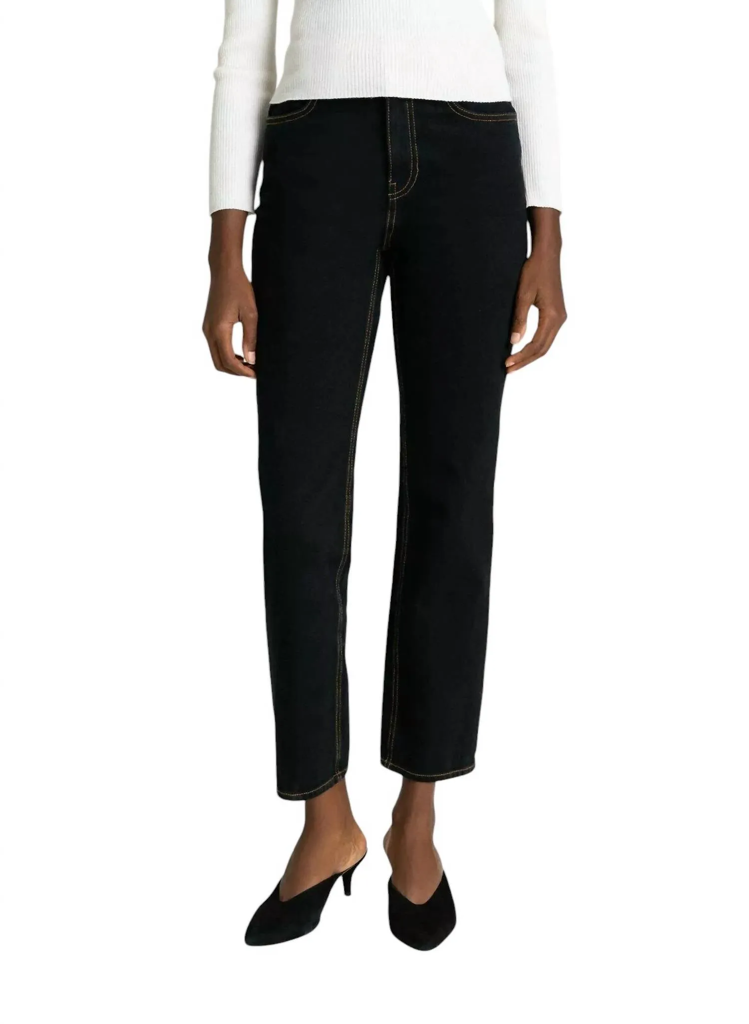 A.L.C. - Malone Overdye Denim Ankle Crop Jeans