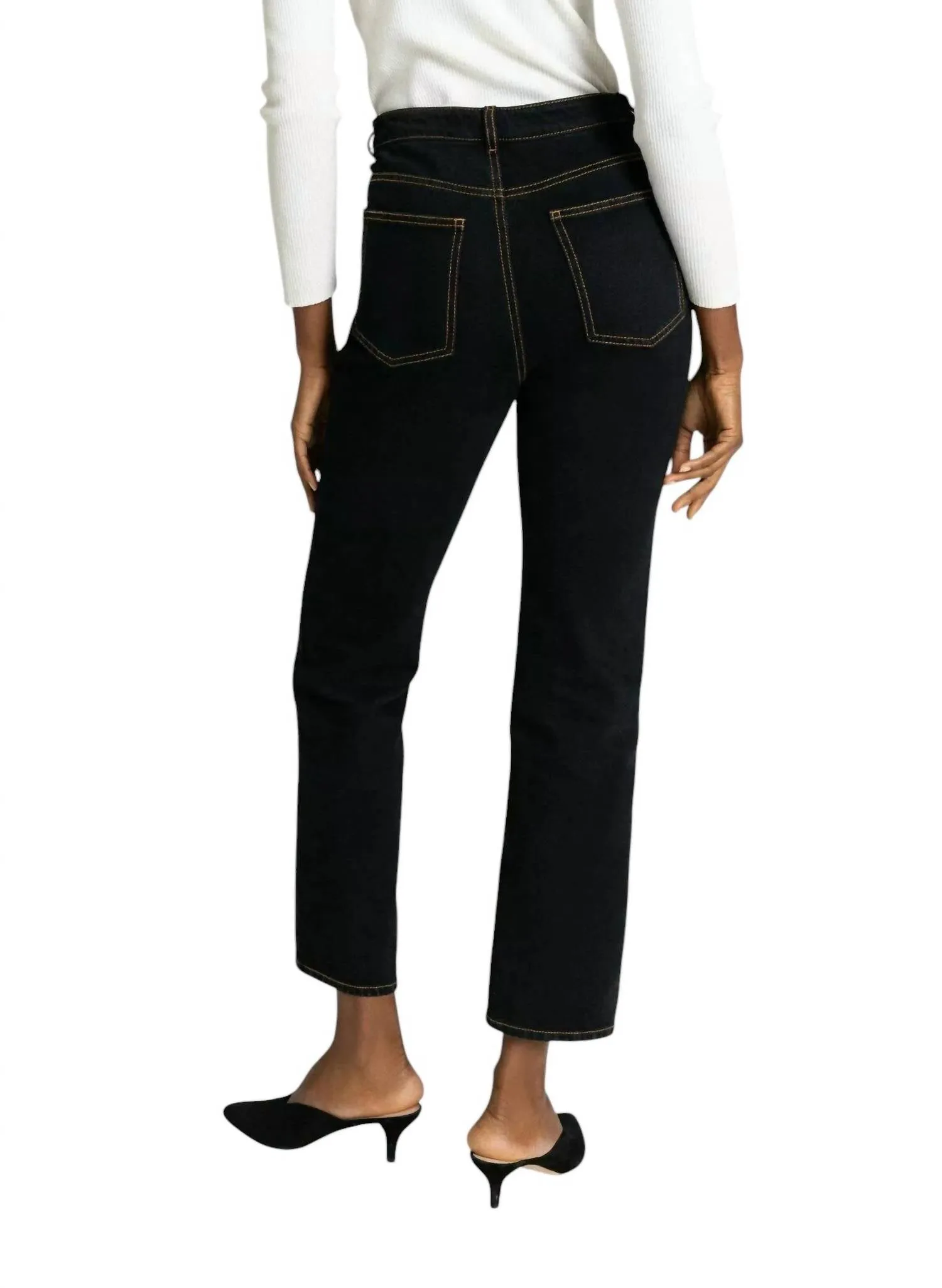 A.L.C. - Malone Overdye Denim Ankle Crop Jeans
