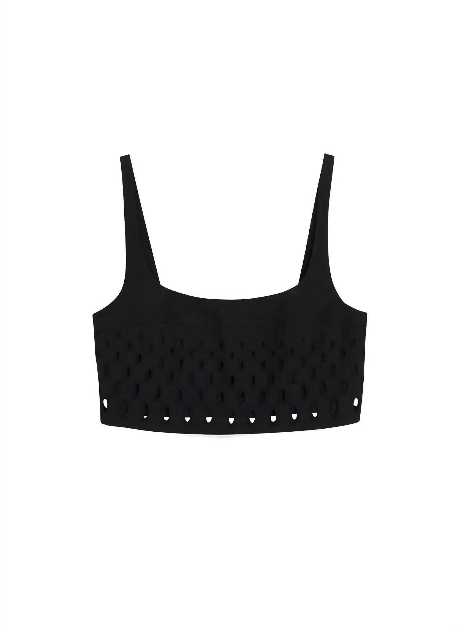 A.L.C. - Sky Eyelet Linen Top
