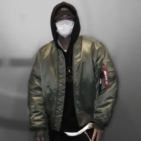 American bomber jacket oversized bread suit
