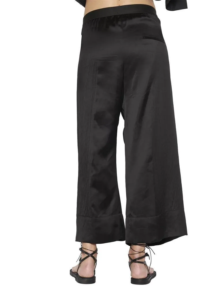 Ann Demeulemeester Belted Satin Culottes