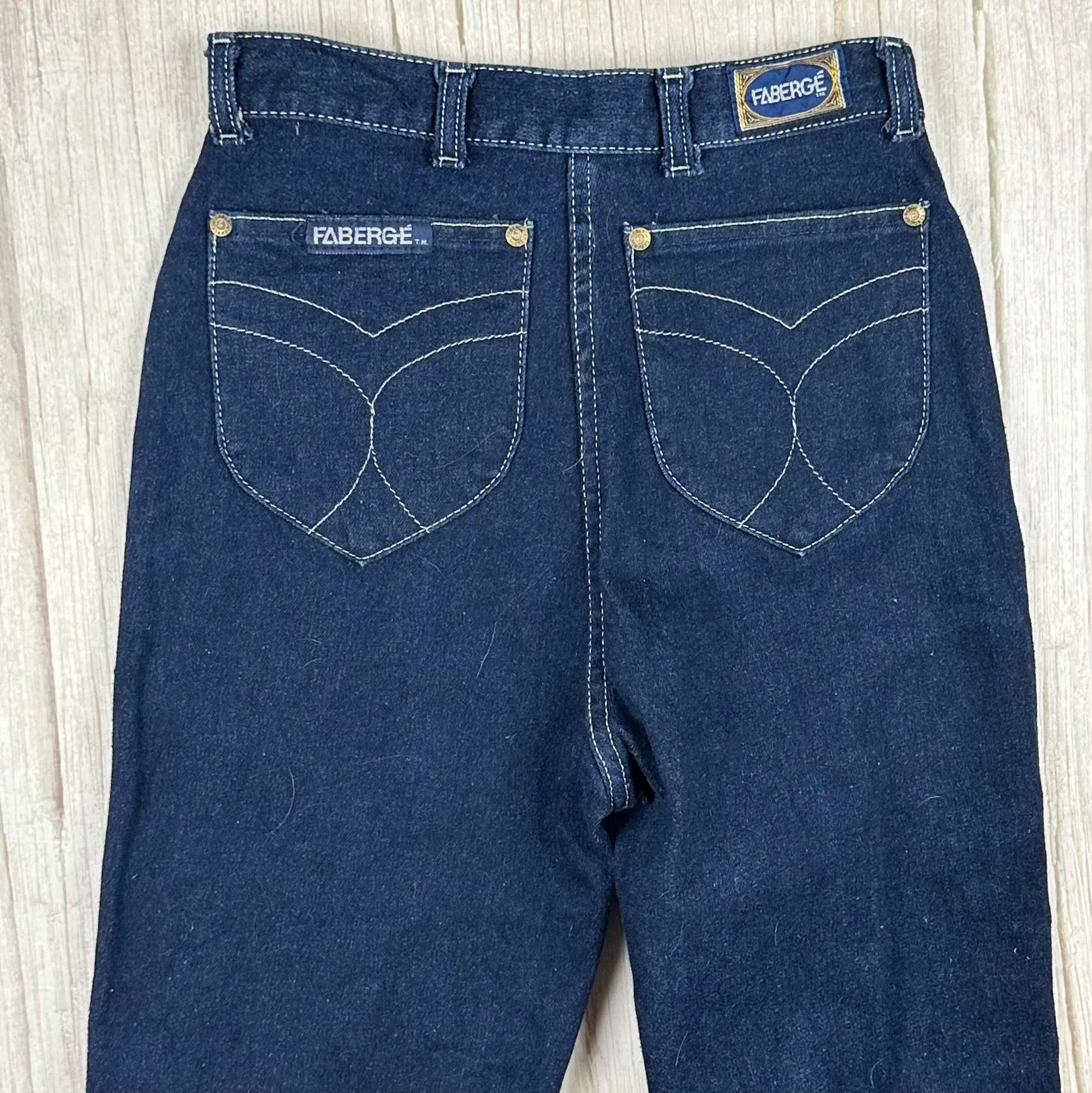 Fabergé 1980's High Waisted Slim Ladies Jeans - Hard to find! - Suit Size 7/8