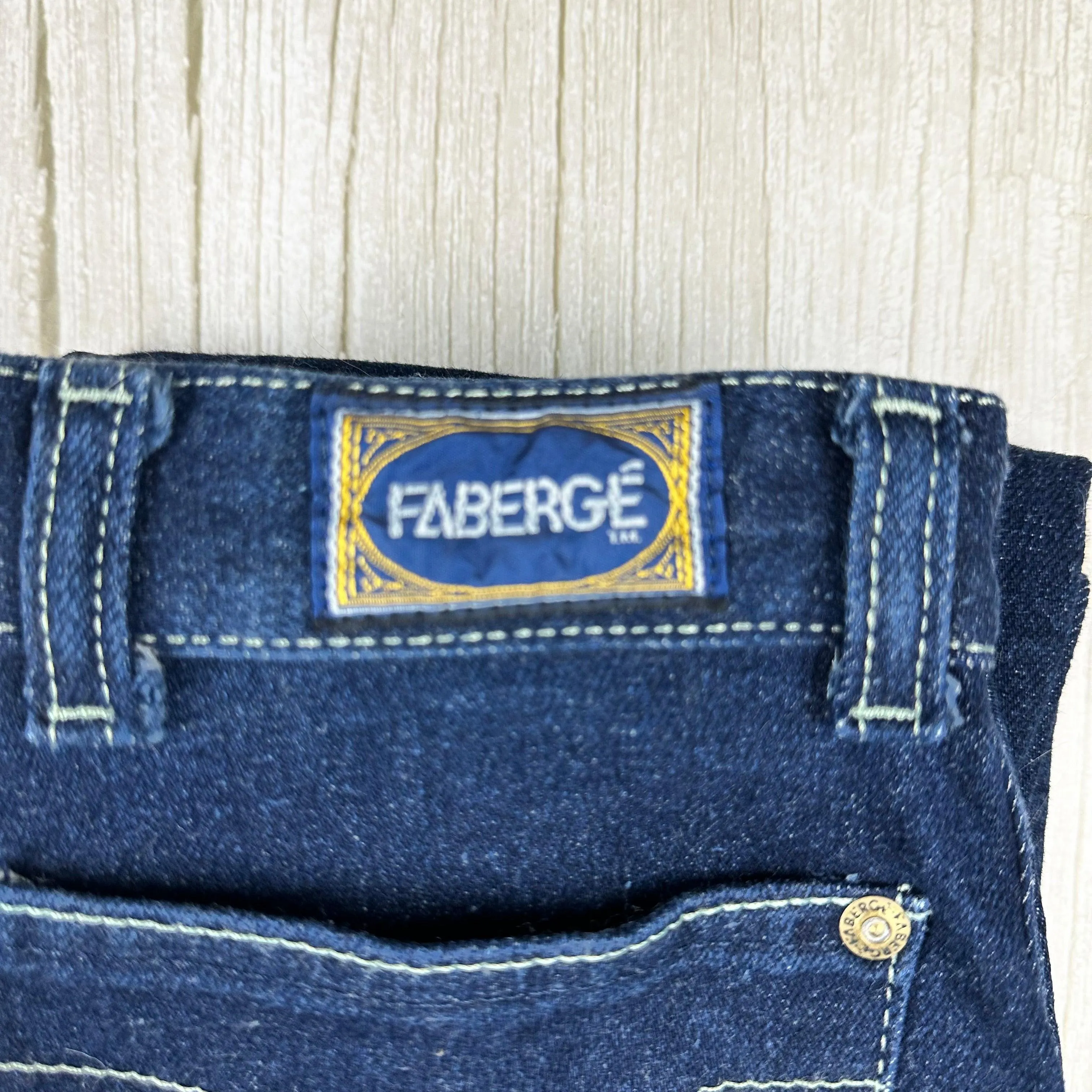 Fabergé 1980's High Waisted Slim Ladies Jeans - Hard to find! - Suit Size 7/8