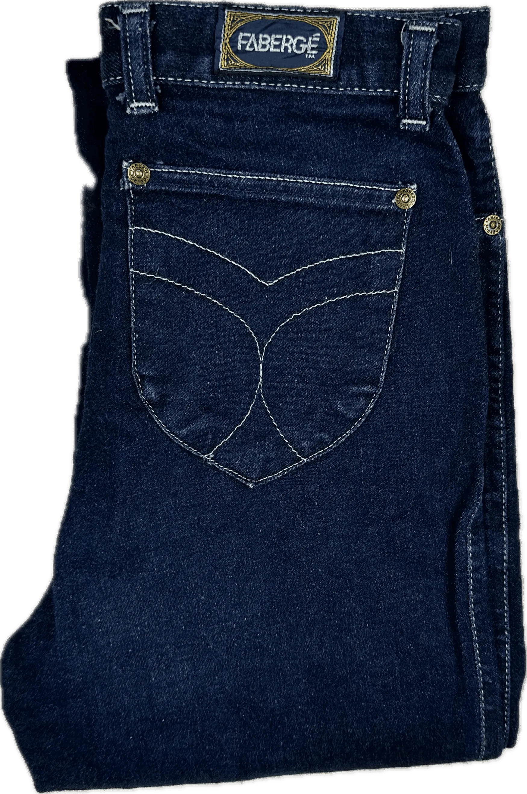 Fabergé 1980's High Waisted Slim Ladies Jeans - Hard to find! - Suit Size 8/9