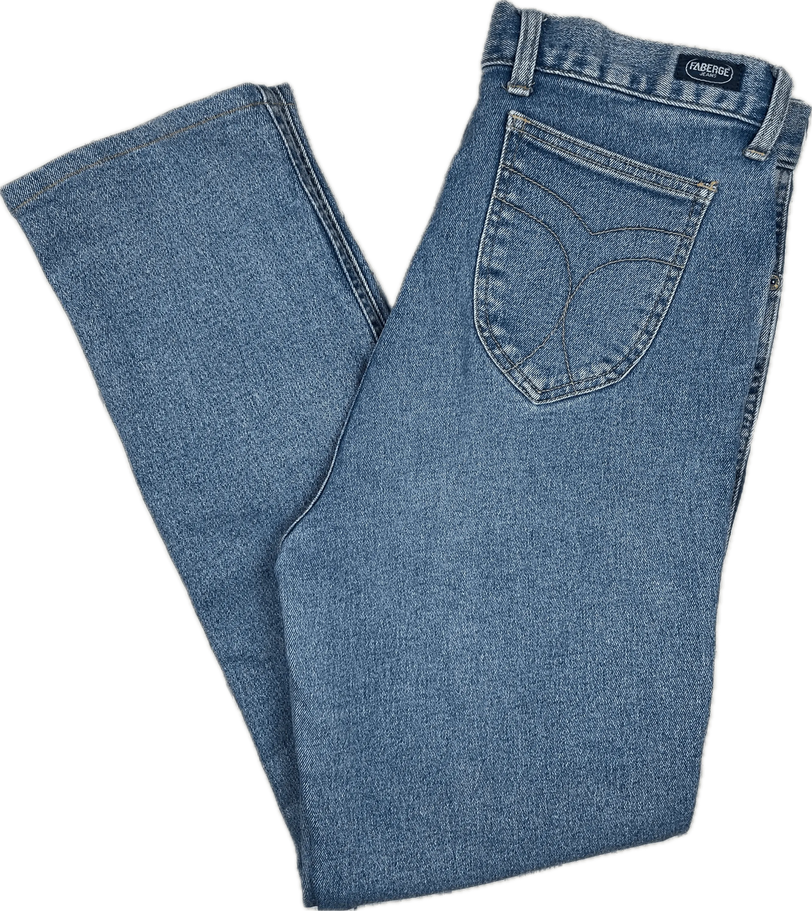 Fabergé 1980's High Waisted Slim Ladies Jeans - Suit Size 12