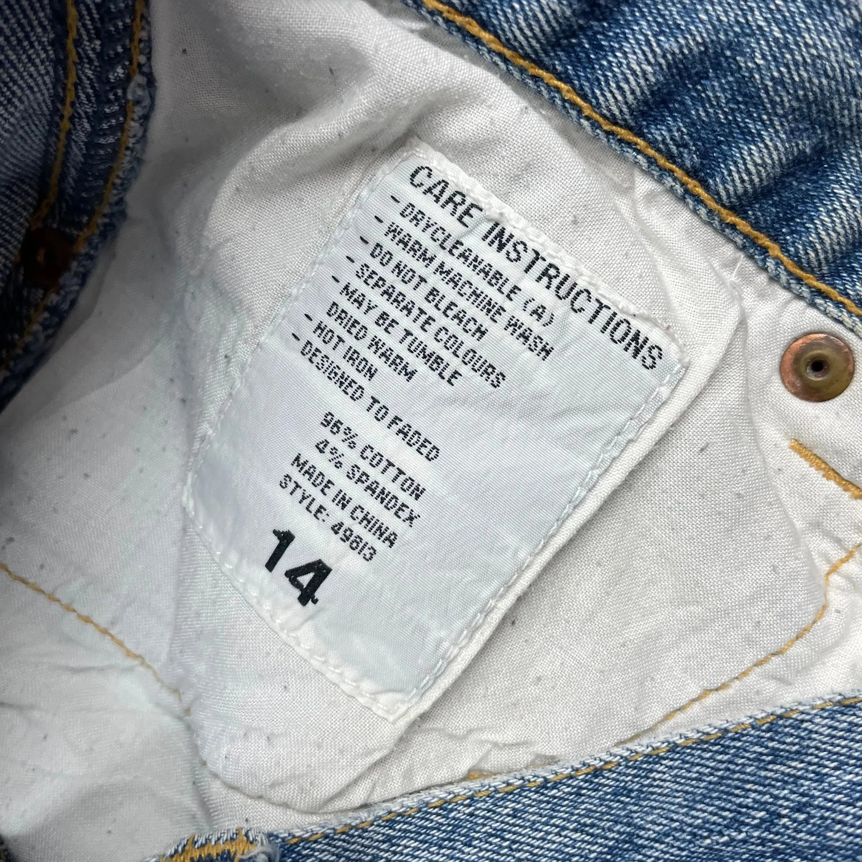 Fabergé 1980's High Waisted Slim Ladies Jeans - Suit Size 12