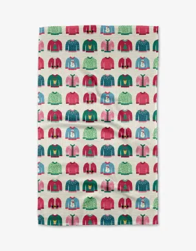 Geometry Christmas Sweaters Tea Towels