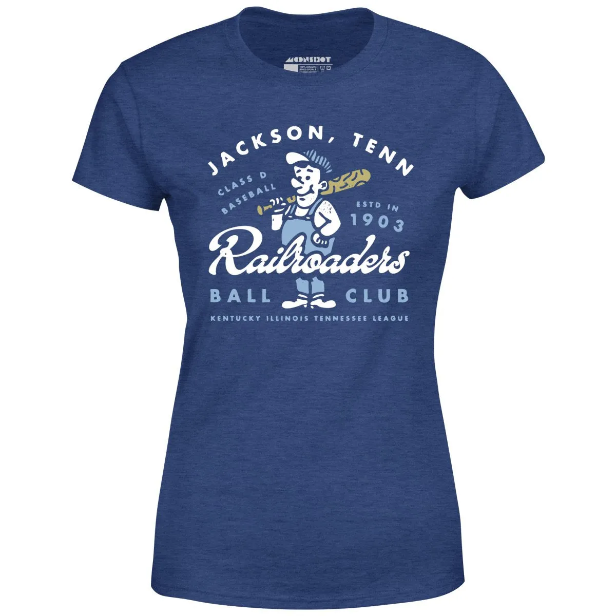 Jackson Railroaders - Tennessee - Vintage Defunct Baseball Teams - Women's T-Shirt