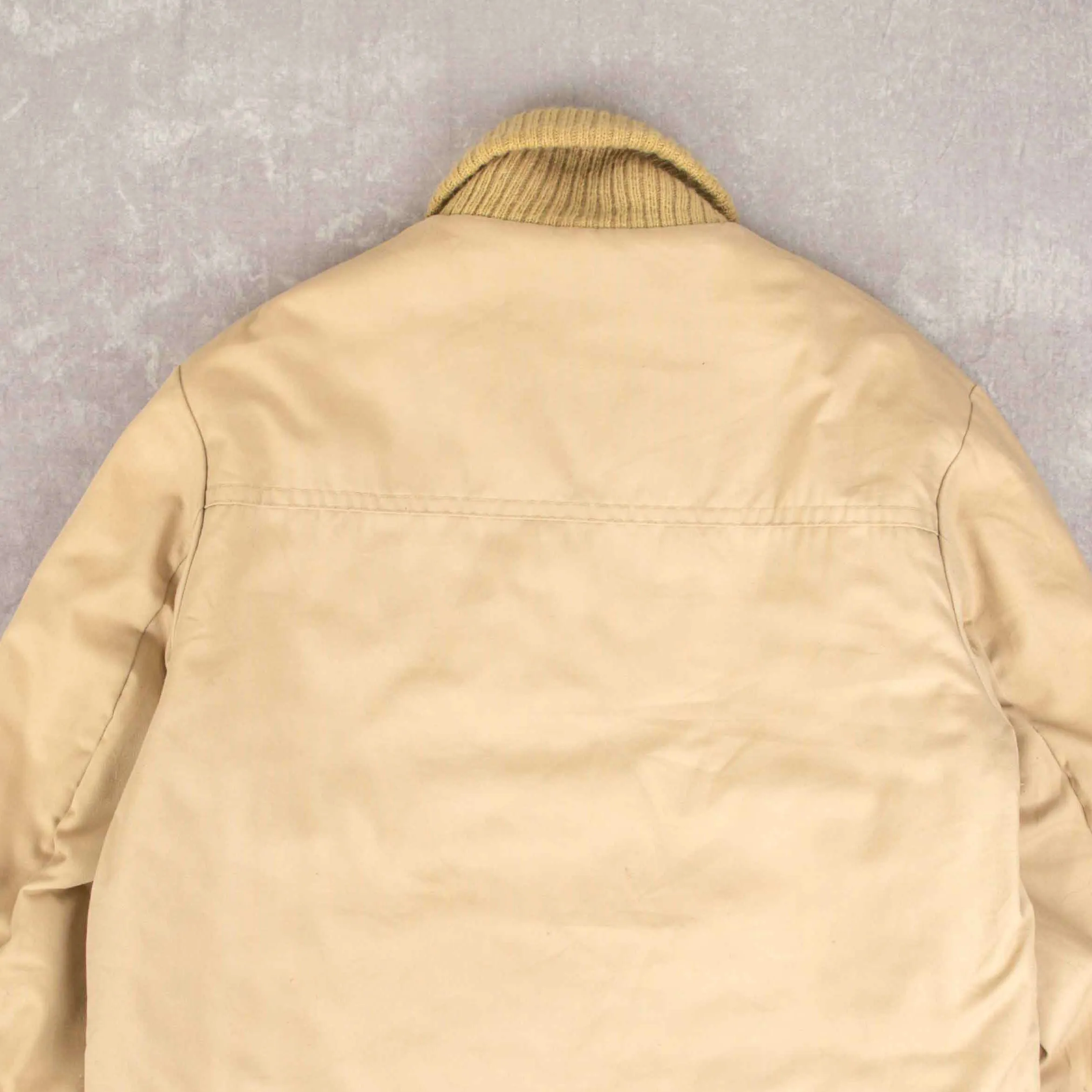 MEN'S VINTAGE 1980S SEARS FULL ZIP BOMBER JACKET - LARGE