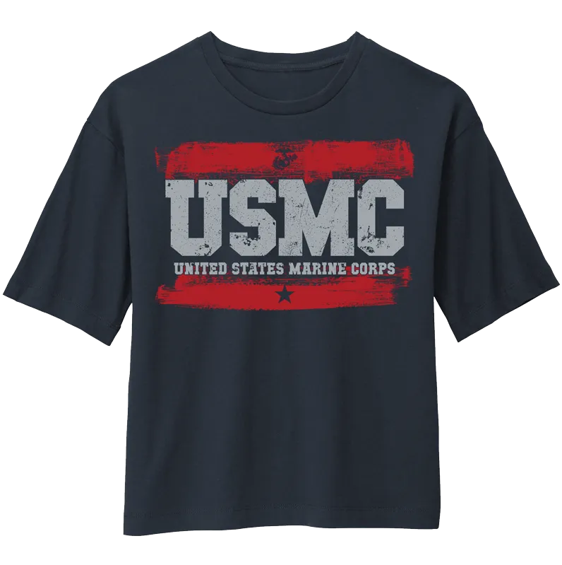 PAINT Ladies USMC Boxy T-Shirt