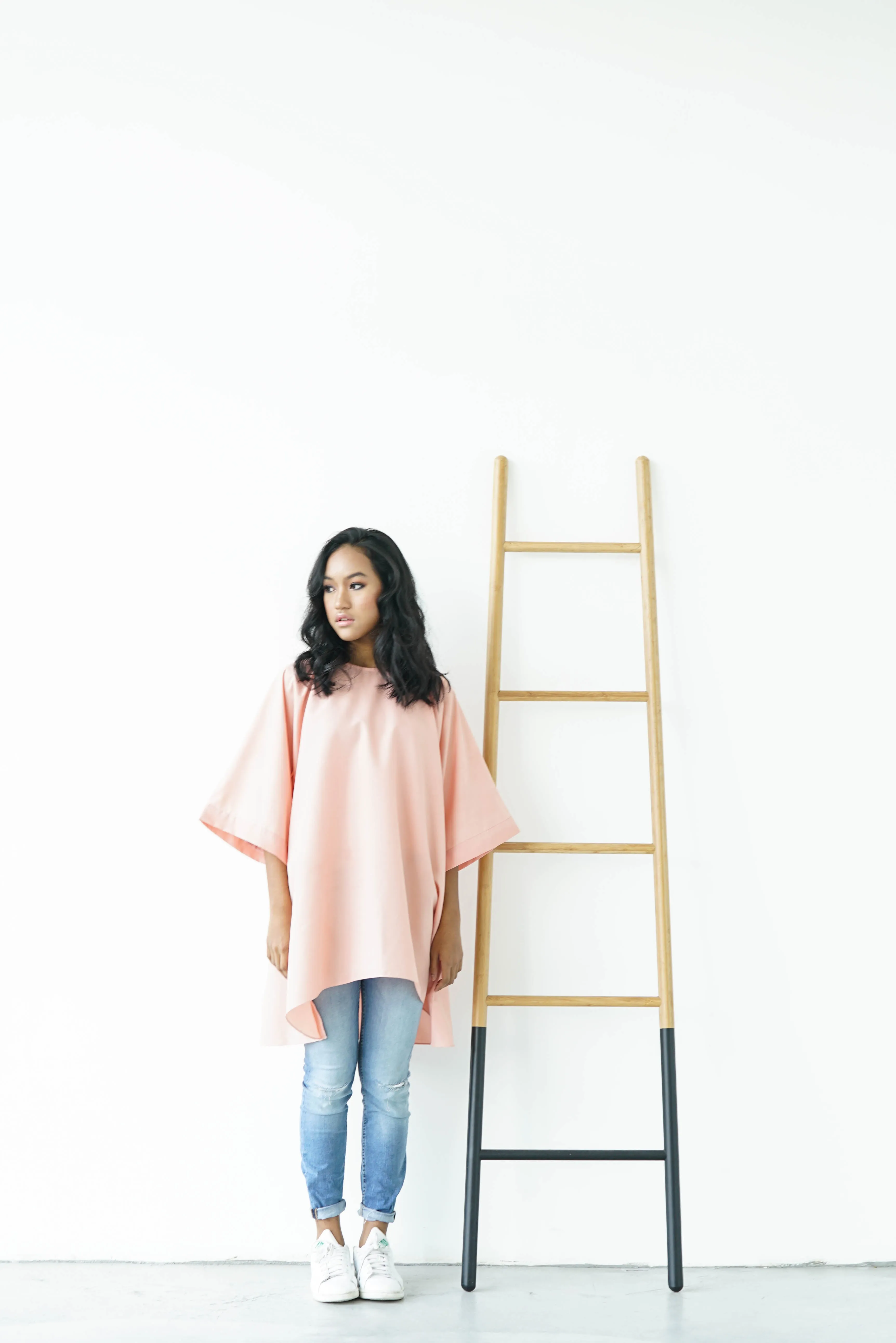 [PRE ORDER] Pastel Peach High Low Box Cotton Top