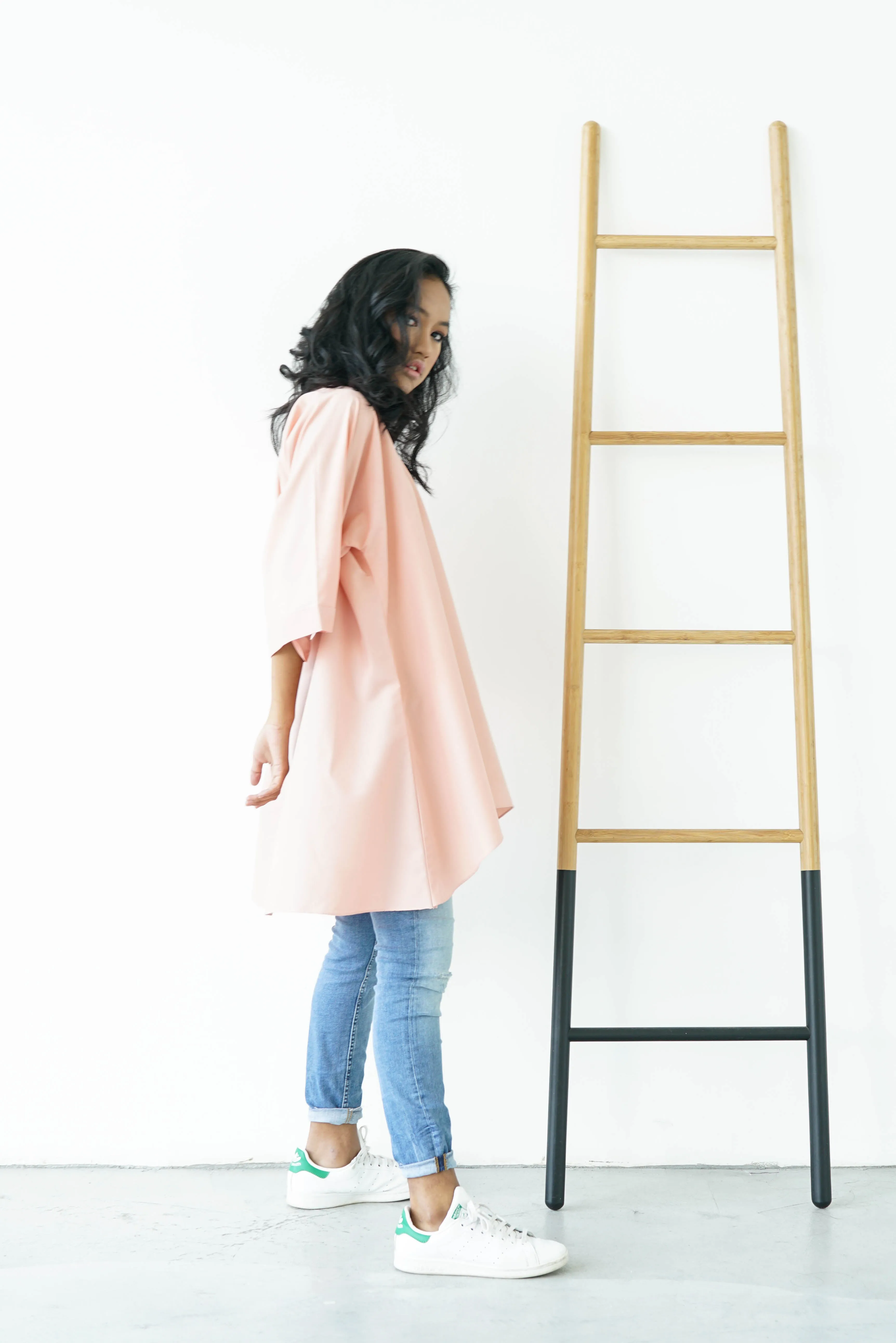 [PRE ORDER] Pastel Peach High Low Box Cotton Top