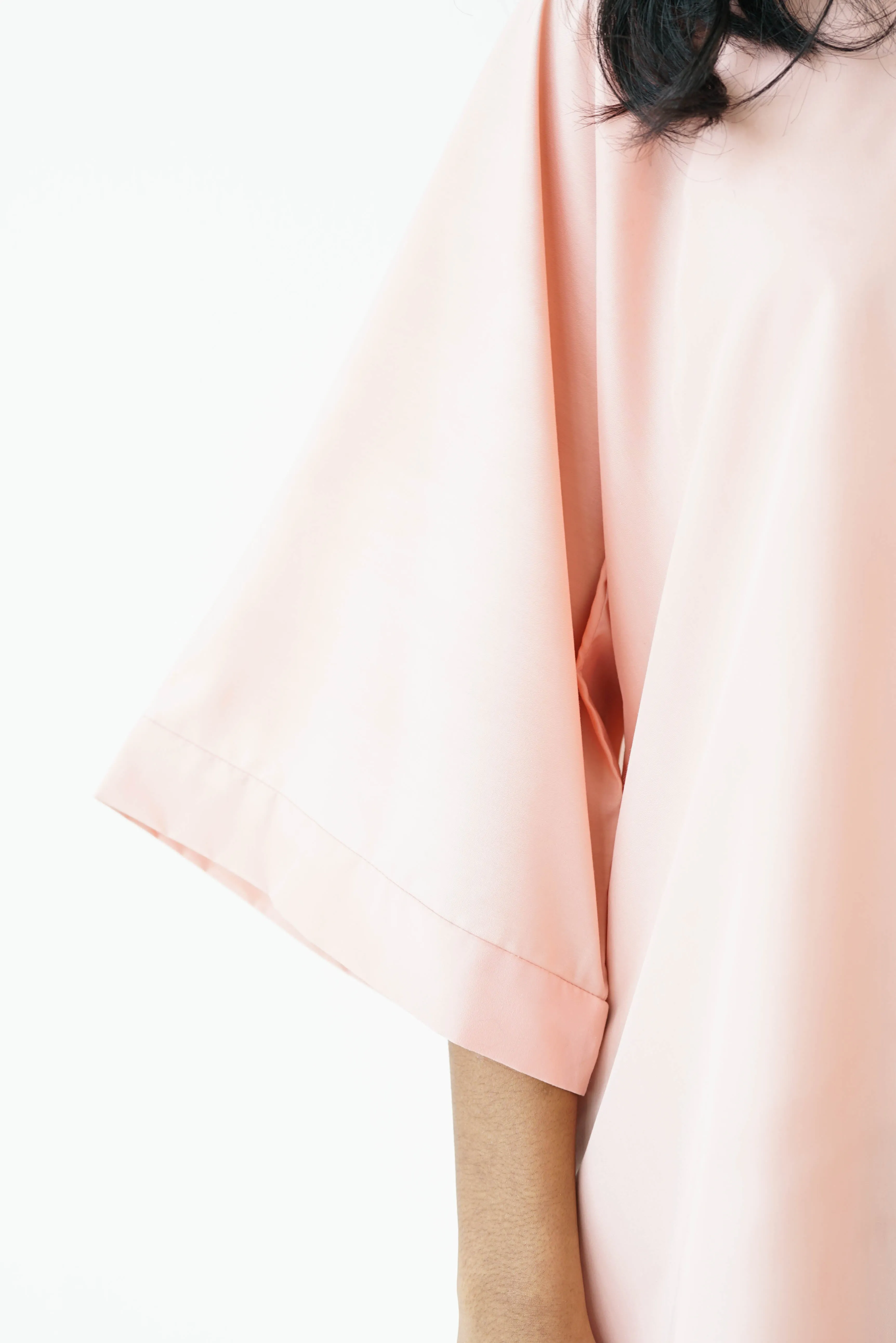 [PRE ORDER] Pastel Peach High Low Box Cotton Top