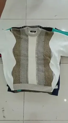 Reworked Men Sweatshirt with Sweater made using Branded Sweaters, Style # CR925